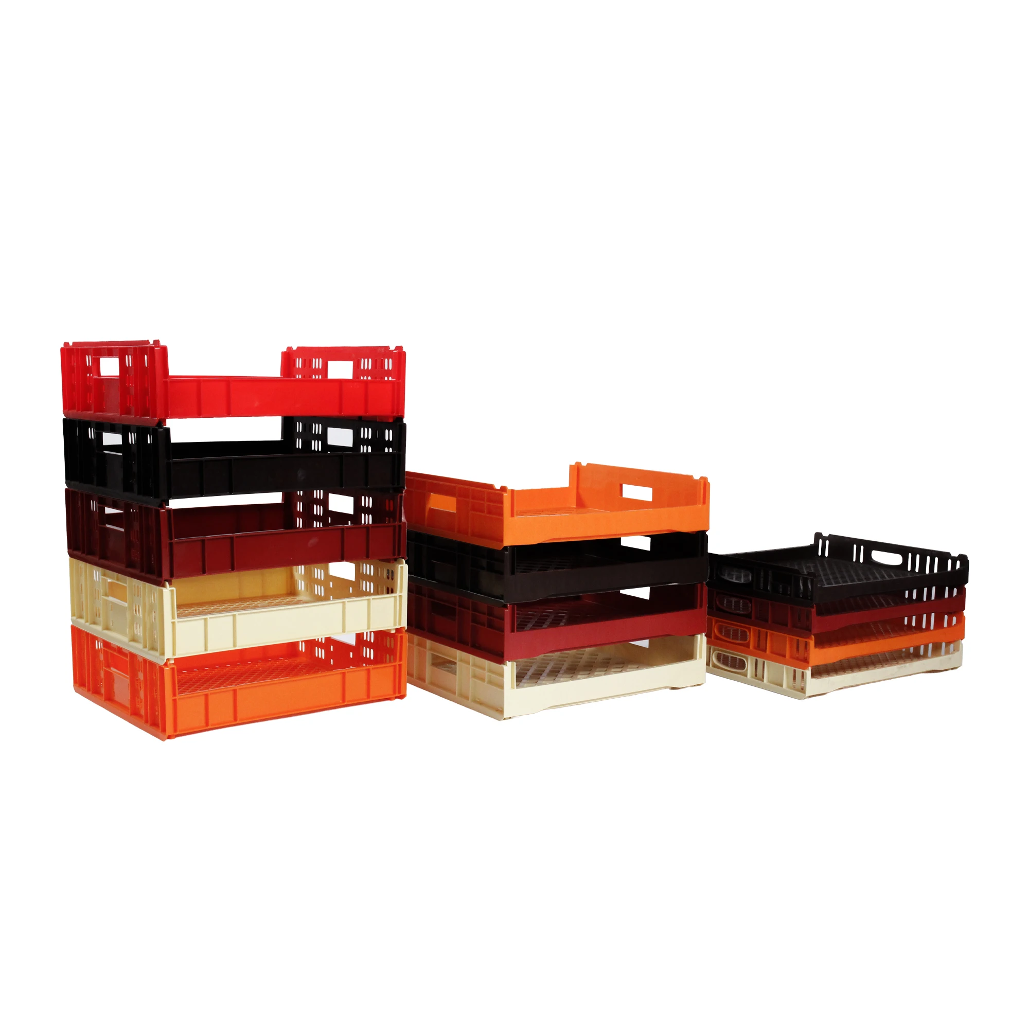 Grad Stackable Boxes 545*475*160 High Quality Food Grade Stackable Perforated Mesh Eco ...