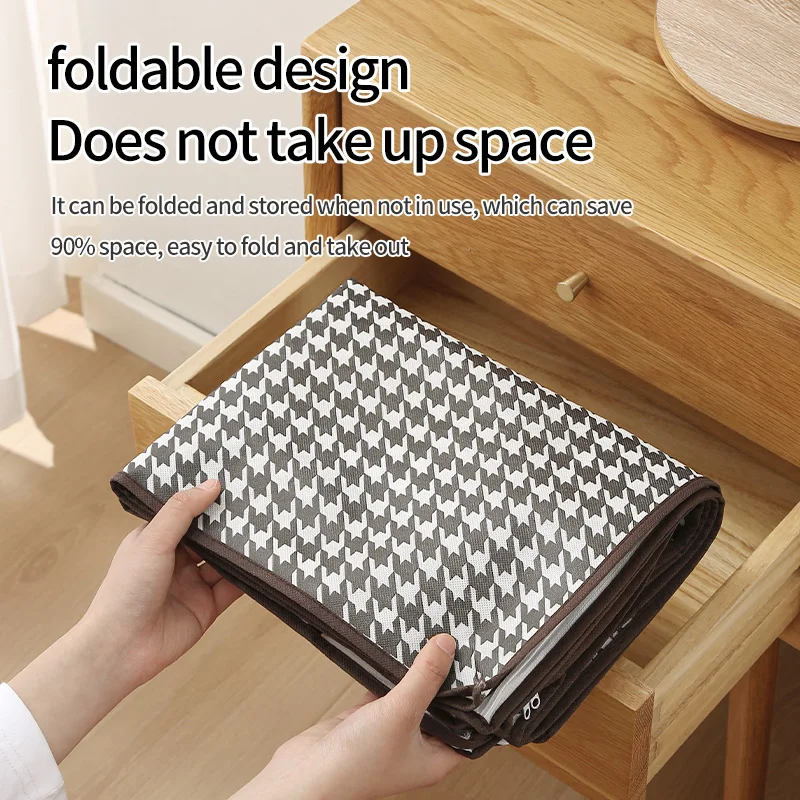 Non-woven Fabric Foldable Quilt Storage Bag Save Space