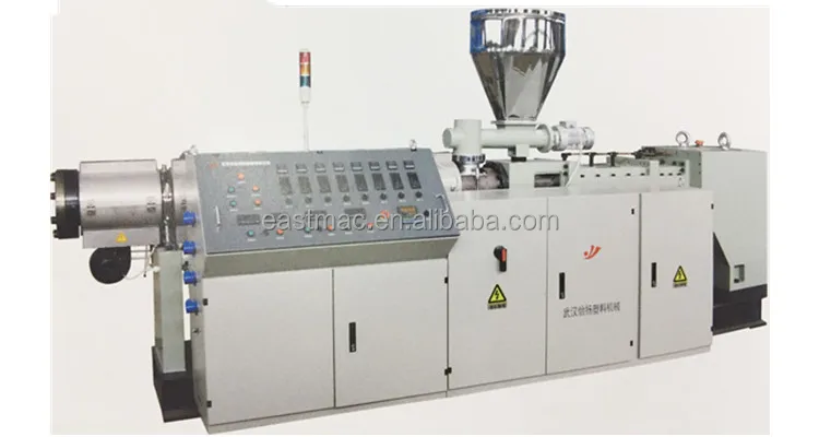High efficient SJSZ series conical double screw extruder with wide adaptability