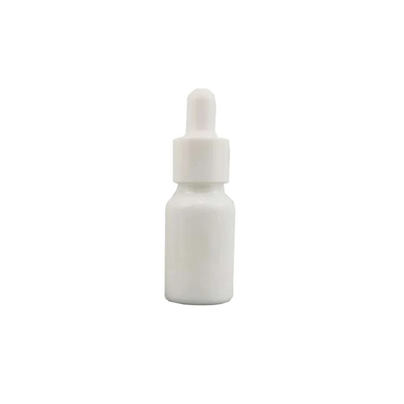 Botella de vidrio con gotero para aceites esenciales de 10 ml de porcelana blanca avanzada más popular