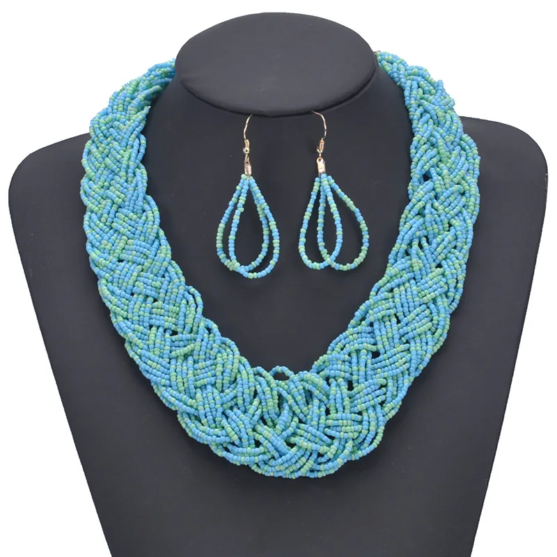 Handmade Woven Boho Plastic Bead 
