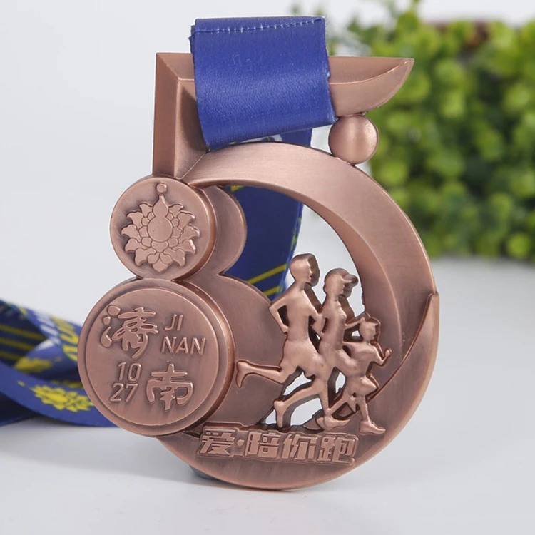 Wholesale Custom Running Medal Custom 3D Marathon Souvenir Medal Custom Soft Enamel Weightlifting Medal supplier