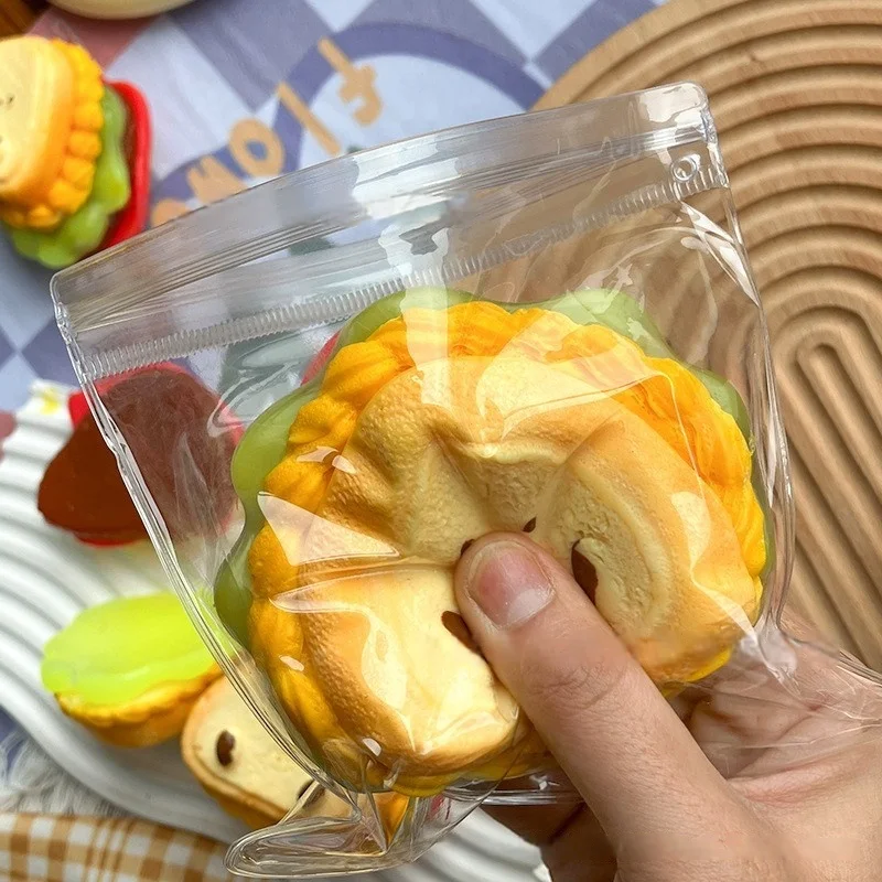Super Thick Sandwich Toast Kneading Relaxing Toy Sandwich  Kneading Water Feeling  Kneading  TPR Ball  Stress Ball