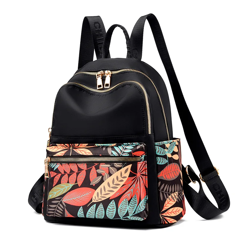 Women Backpack 2021 New Korean Japanese Waterproof Oxford Cloth Canvas Fashion C Business Multi-Purpose Travel Backpack Female Korean Version  main image 4