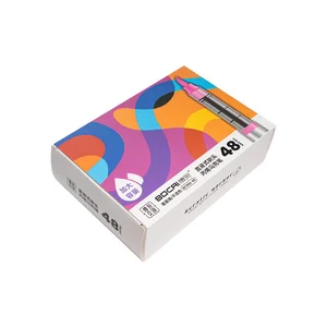 H28 High Quality 12,24,36,48-color Pen Acrylic Marker Pens Set Painting Gift Direct-liquid Type Fineliner Pen