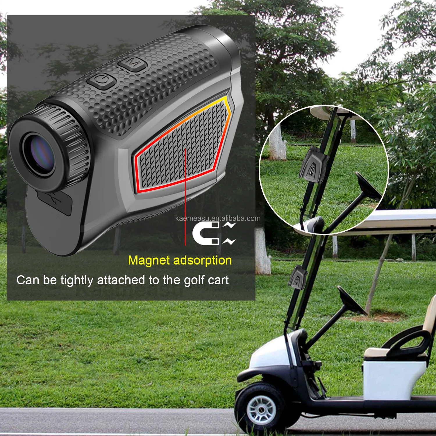 Kaemeasu Multifunction Laser Distance Meter Telescope Golf Laser Rangefinder Hunting Electronic Ruler With Magnet Adsorption