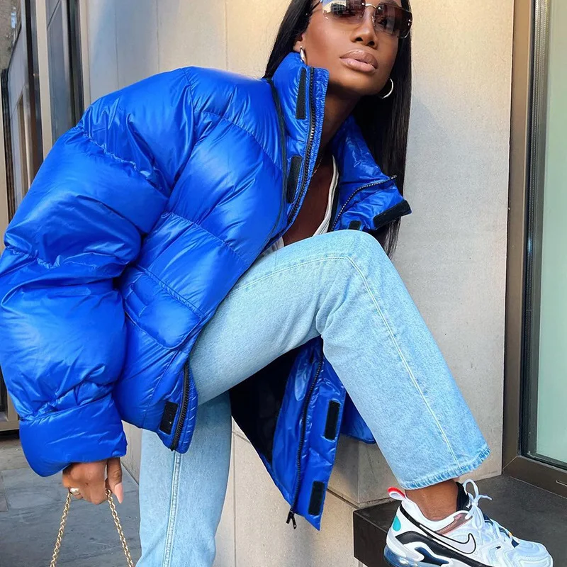 2021 Woman Puffer Coats Jackets Crop 