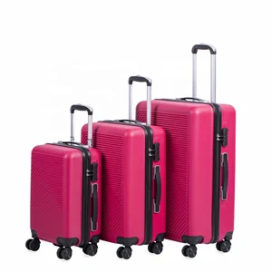Customized Travel Luggage Suitcases Abs Luggage and Bag Cheap Luggage Set with Simple Design
