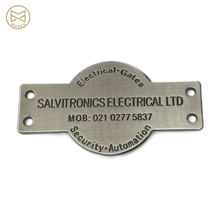 New Arrival Durable Custom Logo Enameled Metal Plate Label for Furniture