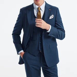 High Quality Custom 3 Pieces Mens Suits Luxury Tailoring Dress Suit Jacket Single Breasted Formal Business Suit for Men