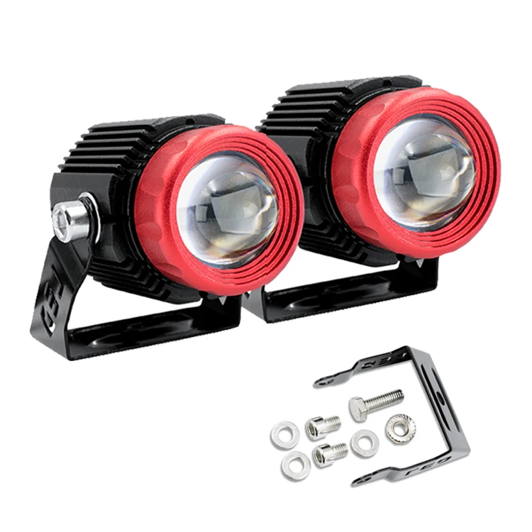 LED Motorcycle Light Mini Dual Spotlights Headlight Fog Lamp FOR