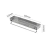 50CM-argent transparent grand avec porte-serviettes