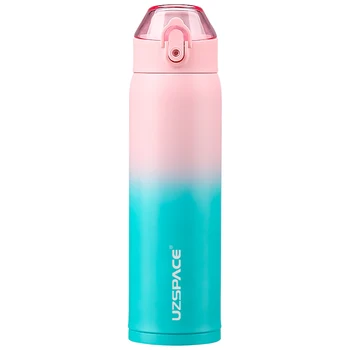 2025 Custom Black 500ml Double Wall Stainless Steel Thermal Flask Vacuum Insulated Leak-Proof BPA Free Water Bottle for Camping