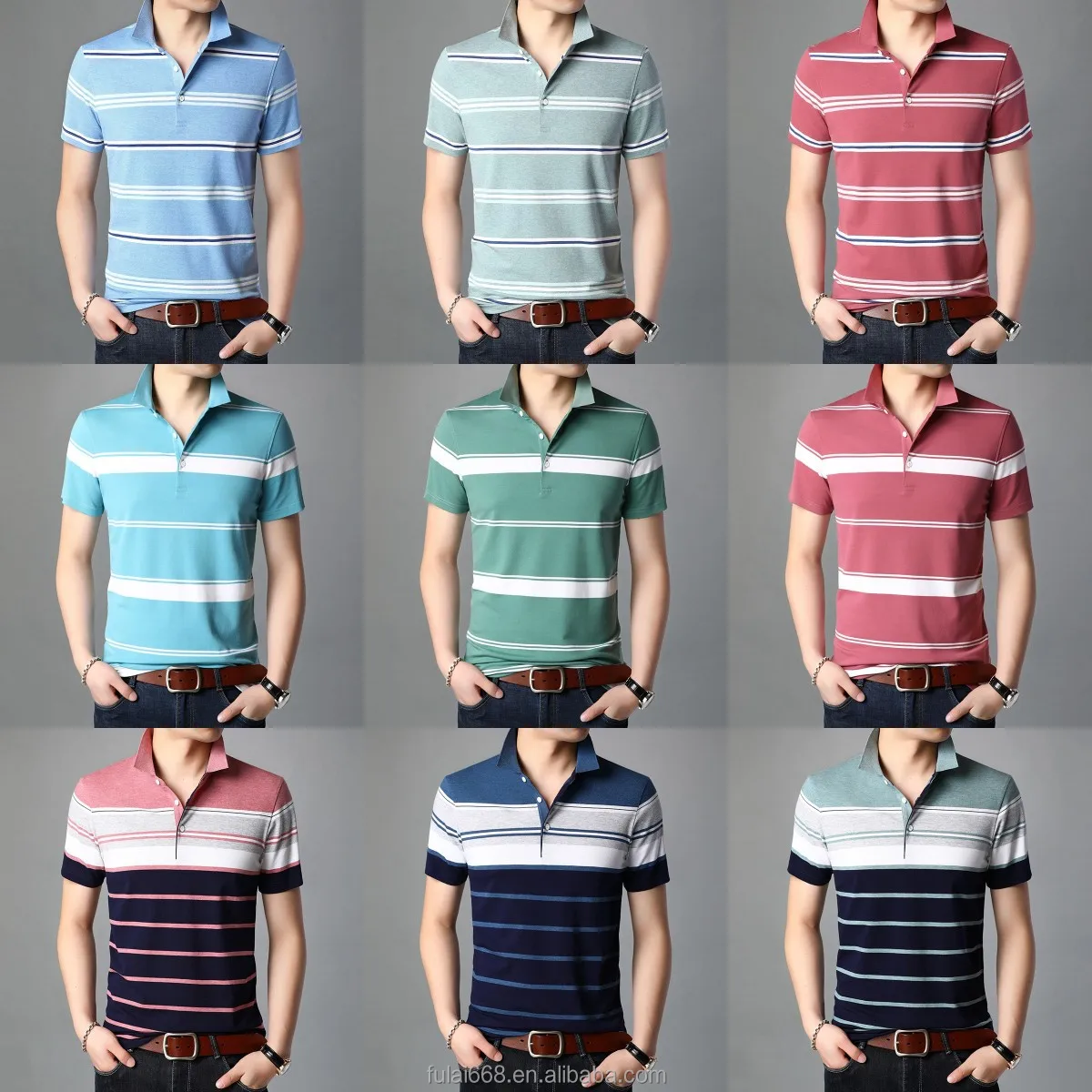Highend Polo Shirt Men's Shortsleeved Business Shirt Summer Cotton