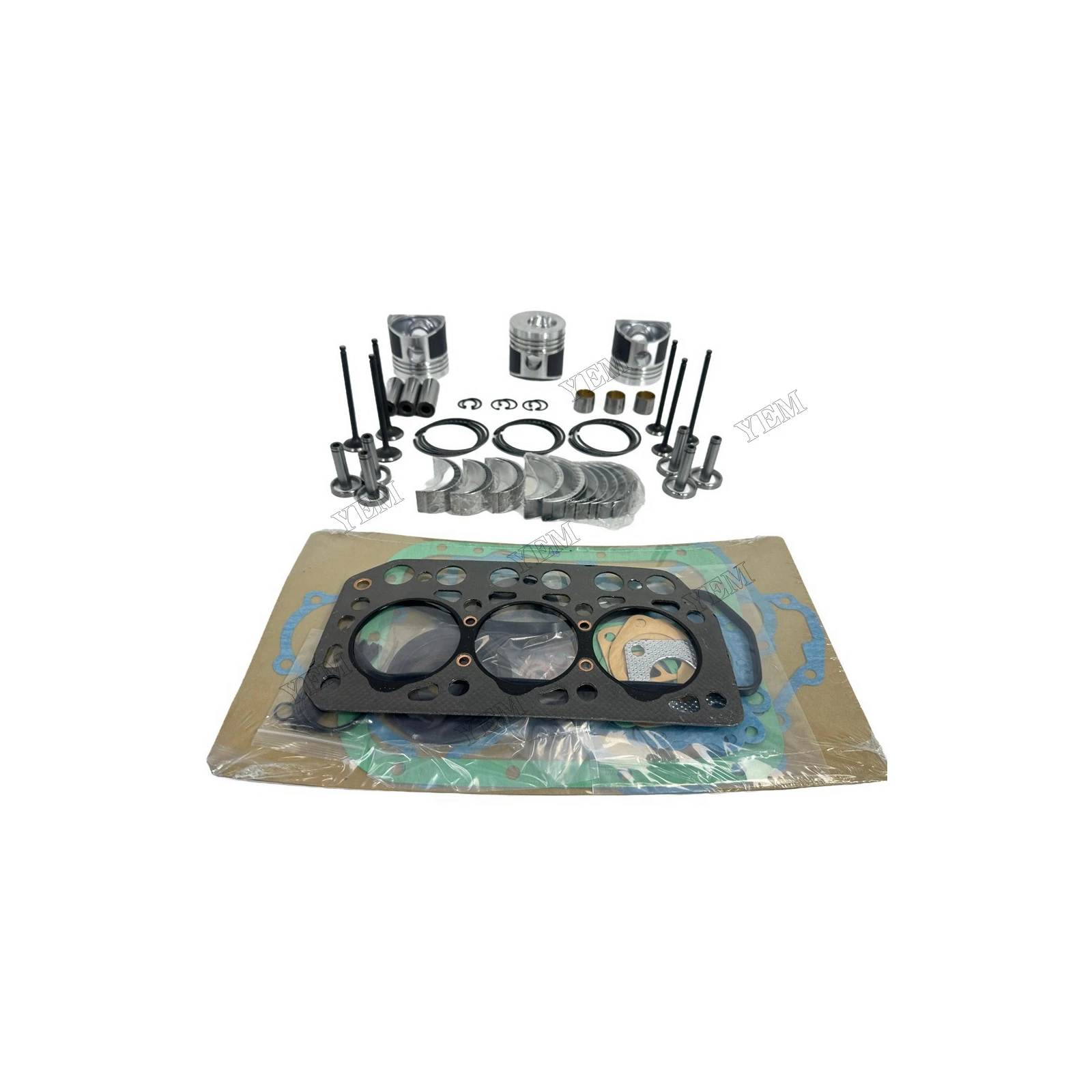 Engine Rebuilding Kit With Full Gasket Set Cylinder Piston Rings Bearing Valves for Mitsubishi K3E Engine Replacement Parts