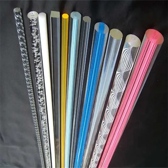 Transparent Color Rods Colored Glass Rods - Transparent Acrylic PMMA for Bar Lights