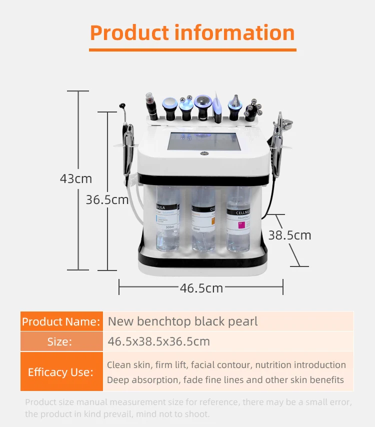 2024 New Arrival 10 In 1 Hydrodermabrasion Face Care Oxygen Injection Beauty Salon Microdermabrasion Bubble Facial Machine