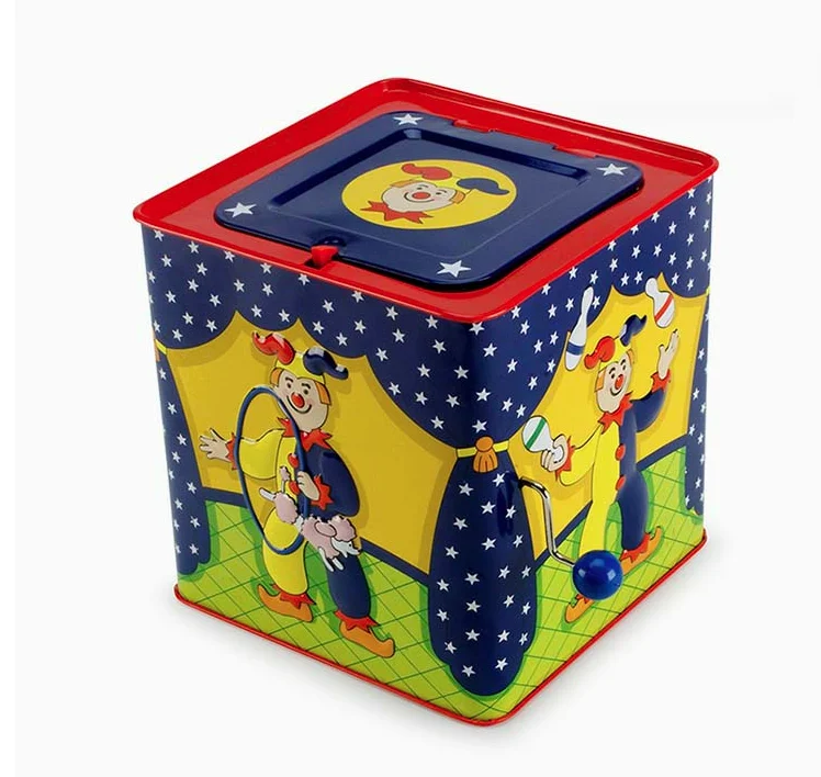 2025 Classic Children's Musical Toy Colorful Durable Tin Box