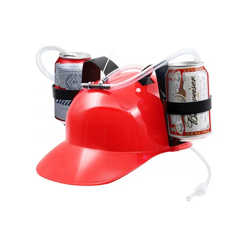 Fairly Odd Novelties Beer Soda Guzzler Helmet Drinking Party Hat Red for sale online 