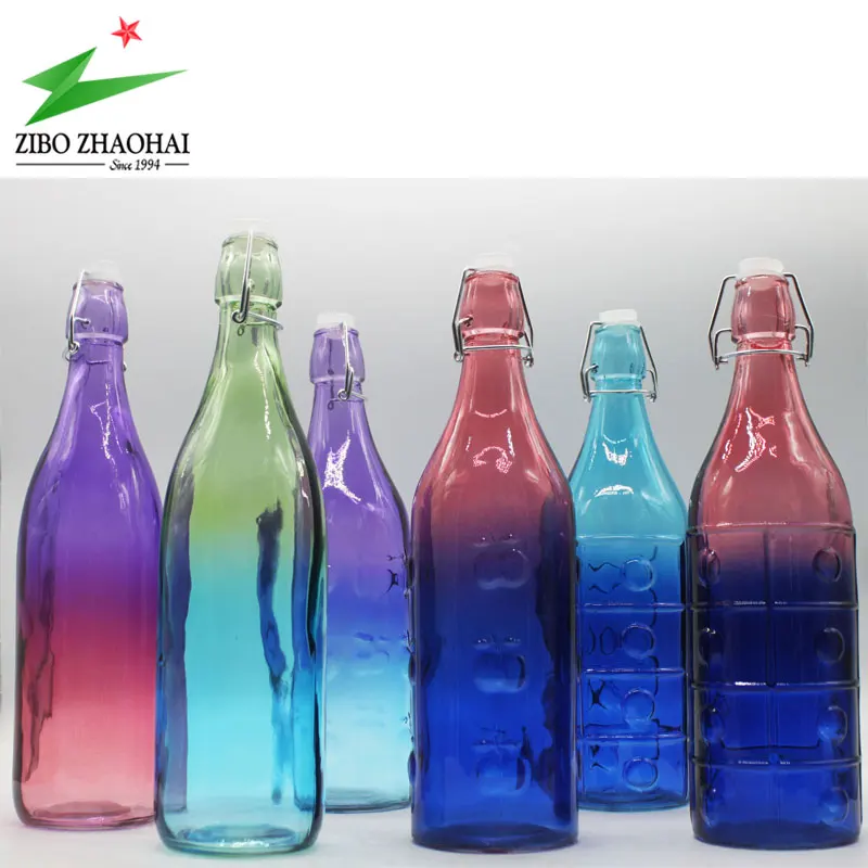 750ml 1000ml Classic Easy Flip Lid Drink Beer Wine Bottles