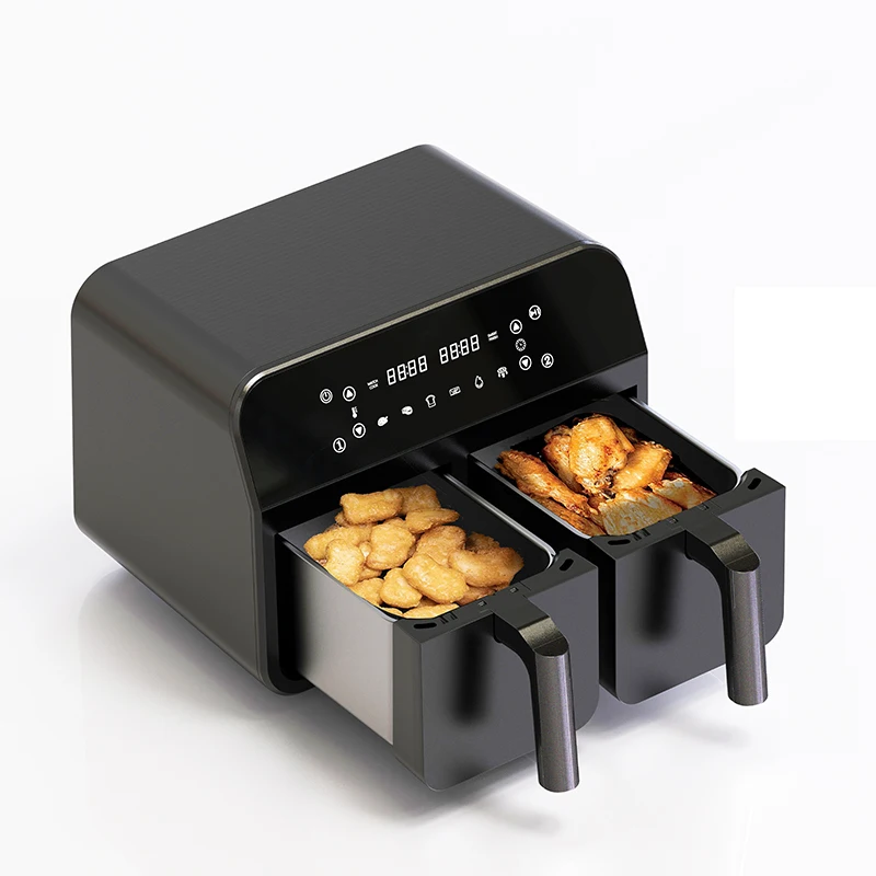 Buy Wholesale China No Oil Built-in 2 Dual Zone Double Baskets 9l 10l 12l Air  Fryer Air Fryers Oven For Family Use & Air Fryer at USD 43