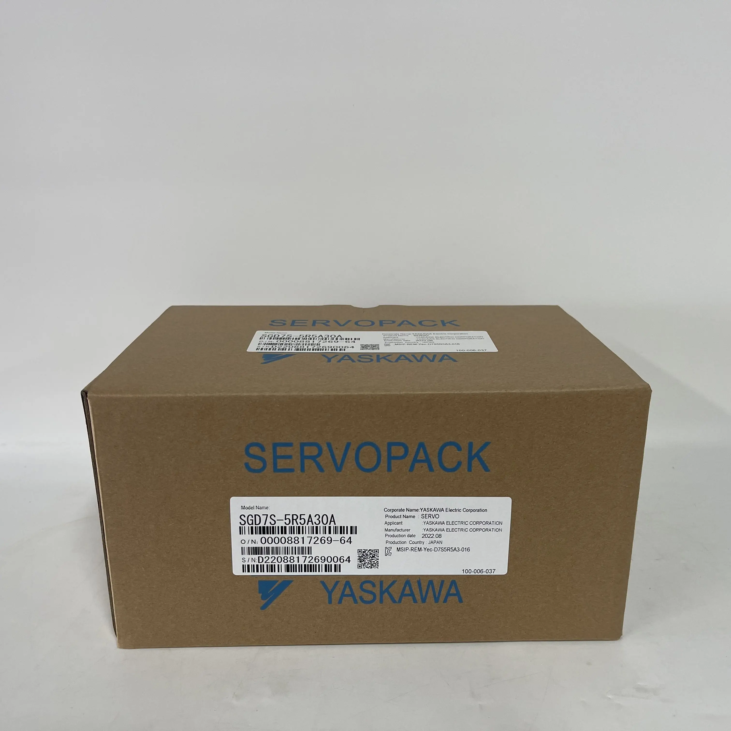 Yaskawa AC Servo Driver SERVOPACK SGD7S-5R5A30A