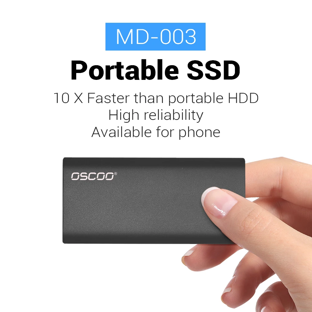 For OSCOO Portable SSD 2 External Hard Disk 1TB 2TB Computer Accessories Dur External Hard Drive Internal 256GB 512GB Products