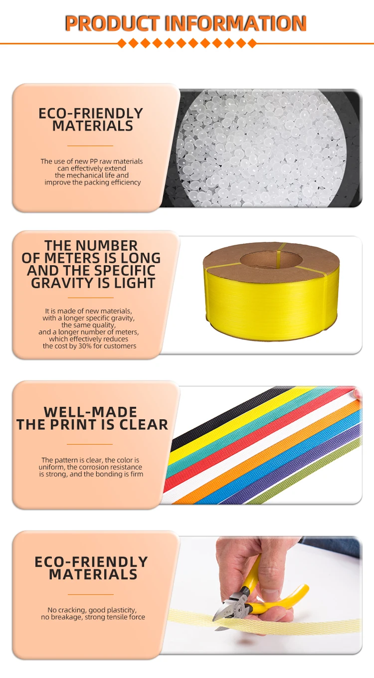 Blue Pet Plastic Banding Carton Straps Packaging Belt For Moving Boxes