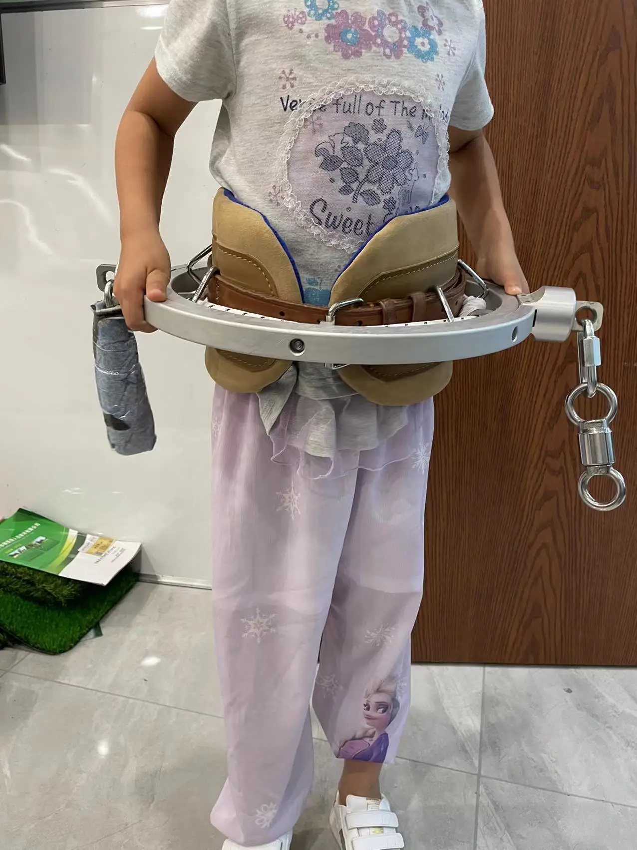 Gymnastics Twisting Spotting Belt Reverse Uprise Rotating Rings Are