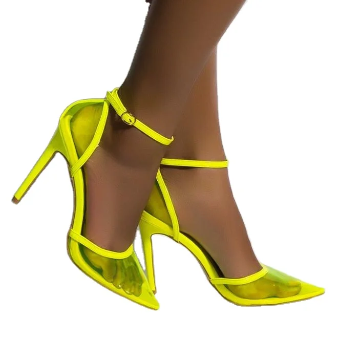 meer en meer Melodieus Afwijking Fashion Girls Neon Shoes Sandals For Women Stiletto High Heels Ankle Straps  Pointed Toe Pumps Fancy Wedding Shoes Ladies Sandals - Buy Girls Latest Hot  Stiletto Heels Sexy Summer Shoes,Hot Pink Neon