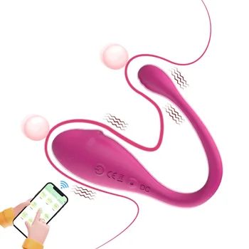 USB Rechargeable 9 frequency vibration mode Wearable Panty Vibrating App Controlled Vibrator For Women