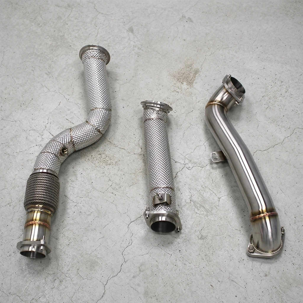 1 Exhaust Downpipe For BMW M3 / M4 G80 / G82 3.0T 2019-2023 Racing Exhaust System Stainless Steel