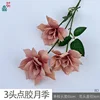 3-head glued rose, BD, brown