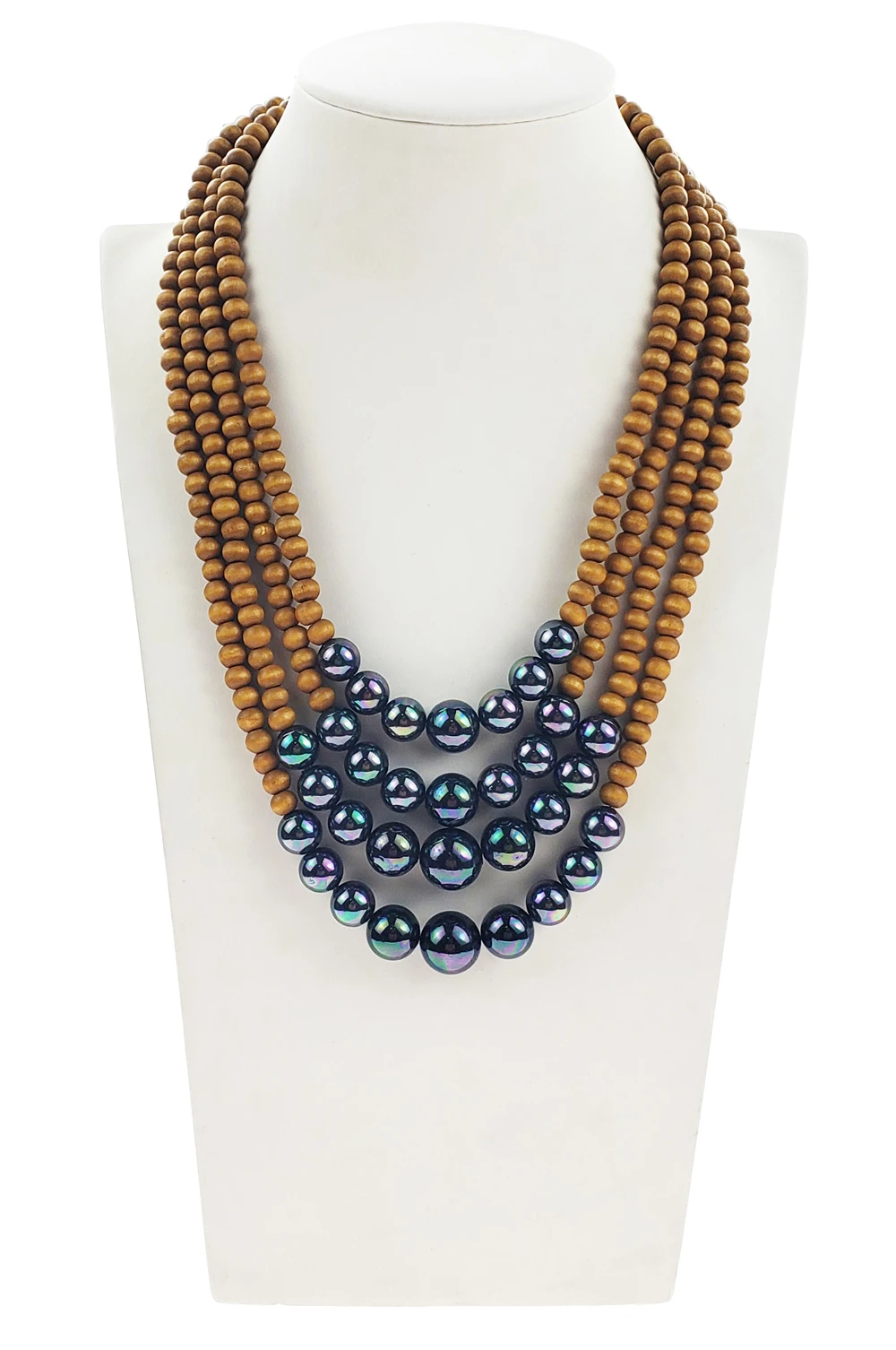 
 Ручной работы из бисера и жемчужным ожерельем и регулируемый браслет в гавайском стиле комплект ювелирных изделий оптом для женщин  