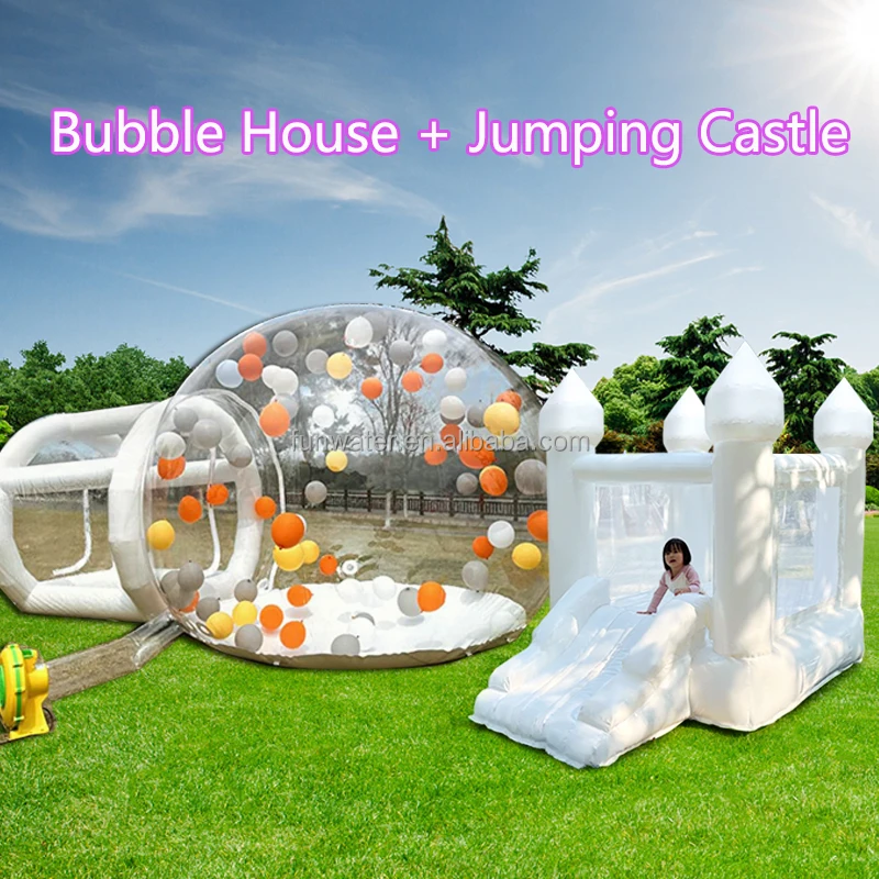 Outdoor Giant Transparent Inflatable Crystal Dome Bubble Tent Heated