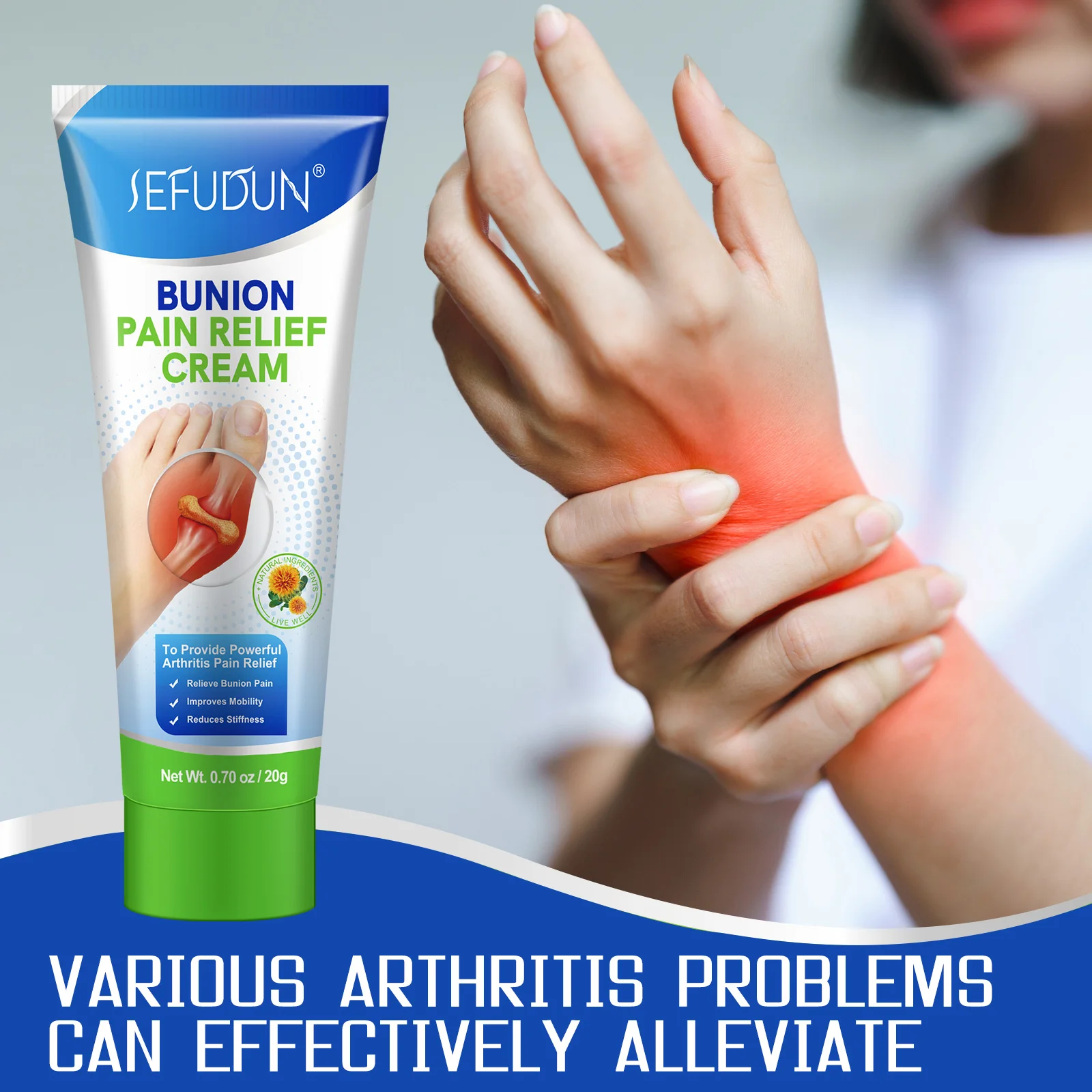 Joint Toe Pain Relief Stiffness Inflammation Treatment Arching Bunion Pain Relief Ointment Arching Pain Bunion Relief Cream