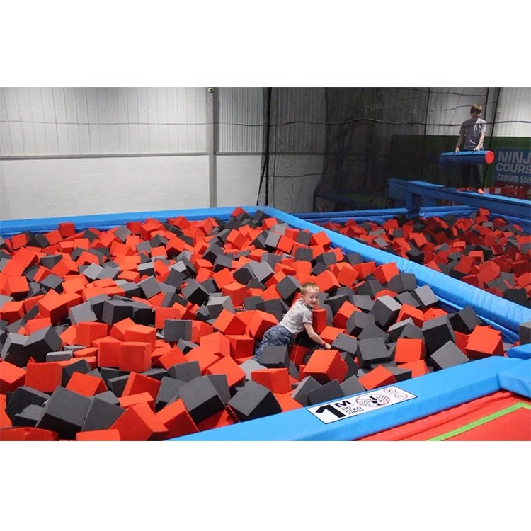 Popular PU Foam Pit Cubes Blocks for Children Indoor Trampoline Park-Soft & Non-toxic