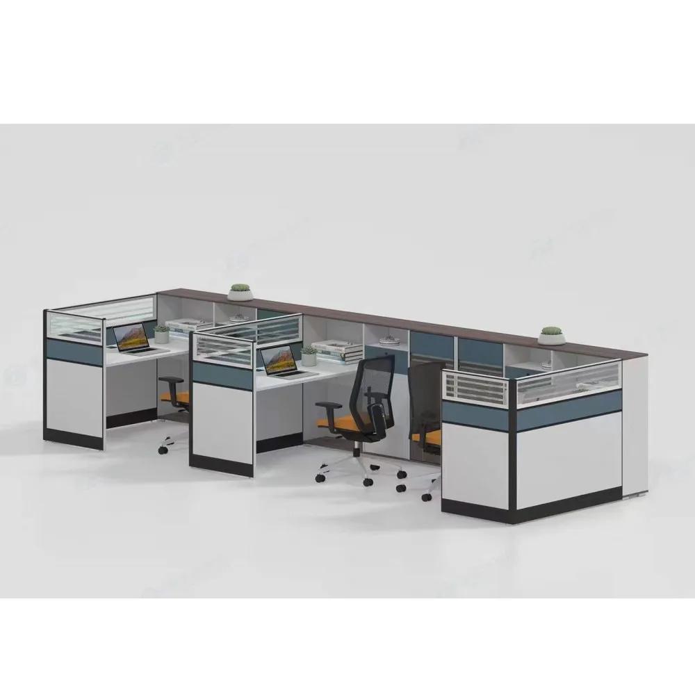  workstation modern escritorio de muebles de oficina white mobilier de bureau table office furniture desk 