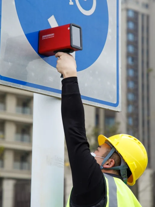 AT-SR-006 Sign retroreflection measuring instrument single angle Portable Retroreflectometer For Vertical Road Traffic S