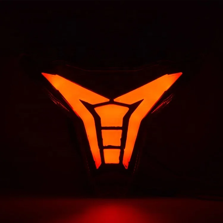 Feu Arrière LED Intégré Moto Pour Kawasaki Z1000 2014-2019 - Clignotants Et Stop Integrés