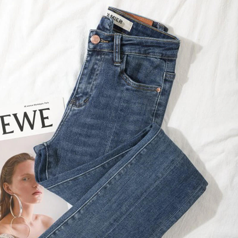 Buy Waist Jeans Flares Casual Wide Leg 