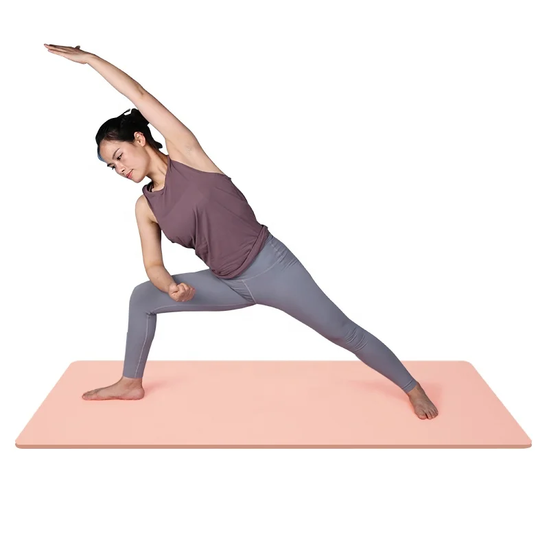 Прочный экологически чистый коврик для йоги от производителя SANFAN напольные коврики тренажерного зала пилатеса тренировок нетоксичный высокая плотность однослойный высококачественный из ТПЭ