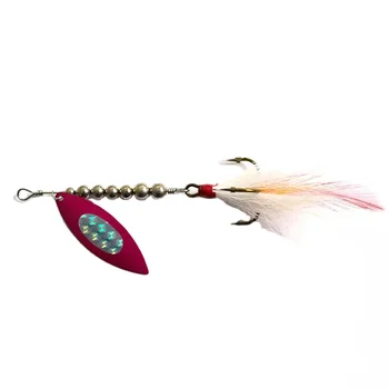 21g Willow Blades Metal Lure Top Freshwater Rotating Bass Trout Fishing In-line Spinner – Metal Jig – view 5