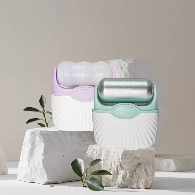 Double-headed Ice Roller; Facial Skin-softening Roller; Home-use Double-headed Ice-freezing Ice Pack; Portable Facial.