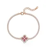 Bracciale di tesoro rosso coltivato