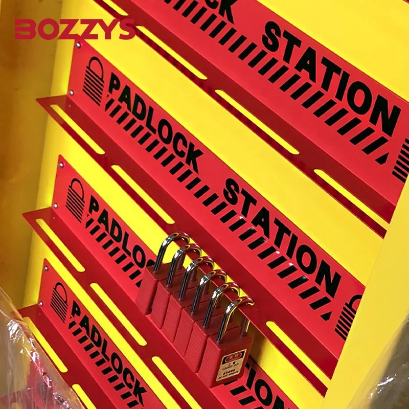OEM Customised 50 Lockout Padlocks Station Tagout Equipment Cabinets Integrated Shadow Boards