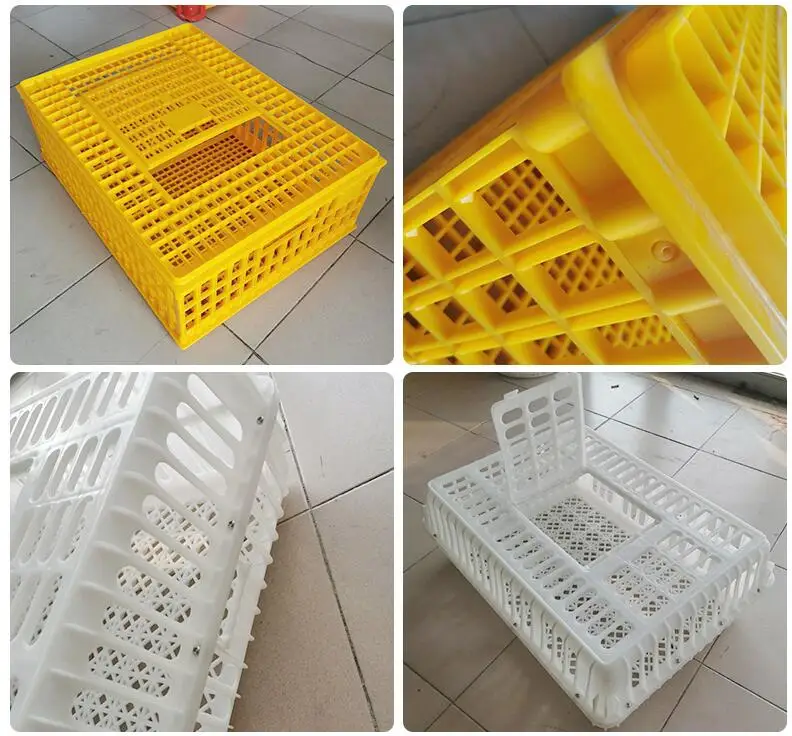 Chicken Transport Cage Duck Bird Poultry Transport Crate Plastic Poultry Transfer Cages Livestock Transport Boxes for Sale