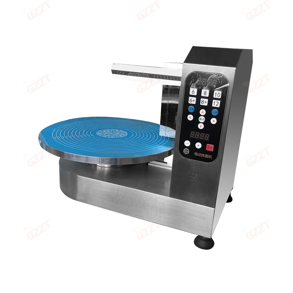 110v 240v 4-18 Inch Automatic Cake Cream Smoothing Coating Decorating Plastering Machine Round Cake Icing Machine - Image 4