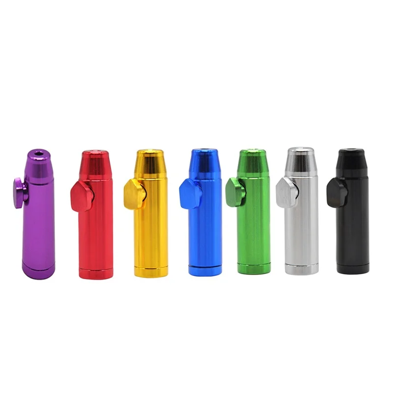 Aluminum Snuff Dispenser Powder Snuff Device Bullet Snuff Custom Logo Portable Smoking Accessory
