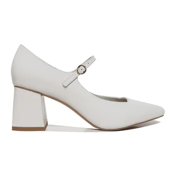 Mary Jane Pumps high heel shoes for women pumps block heel ladies wholesale sandals fashion shoes PU elegant heels